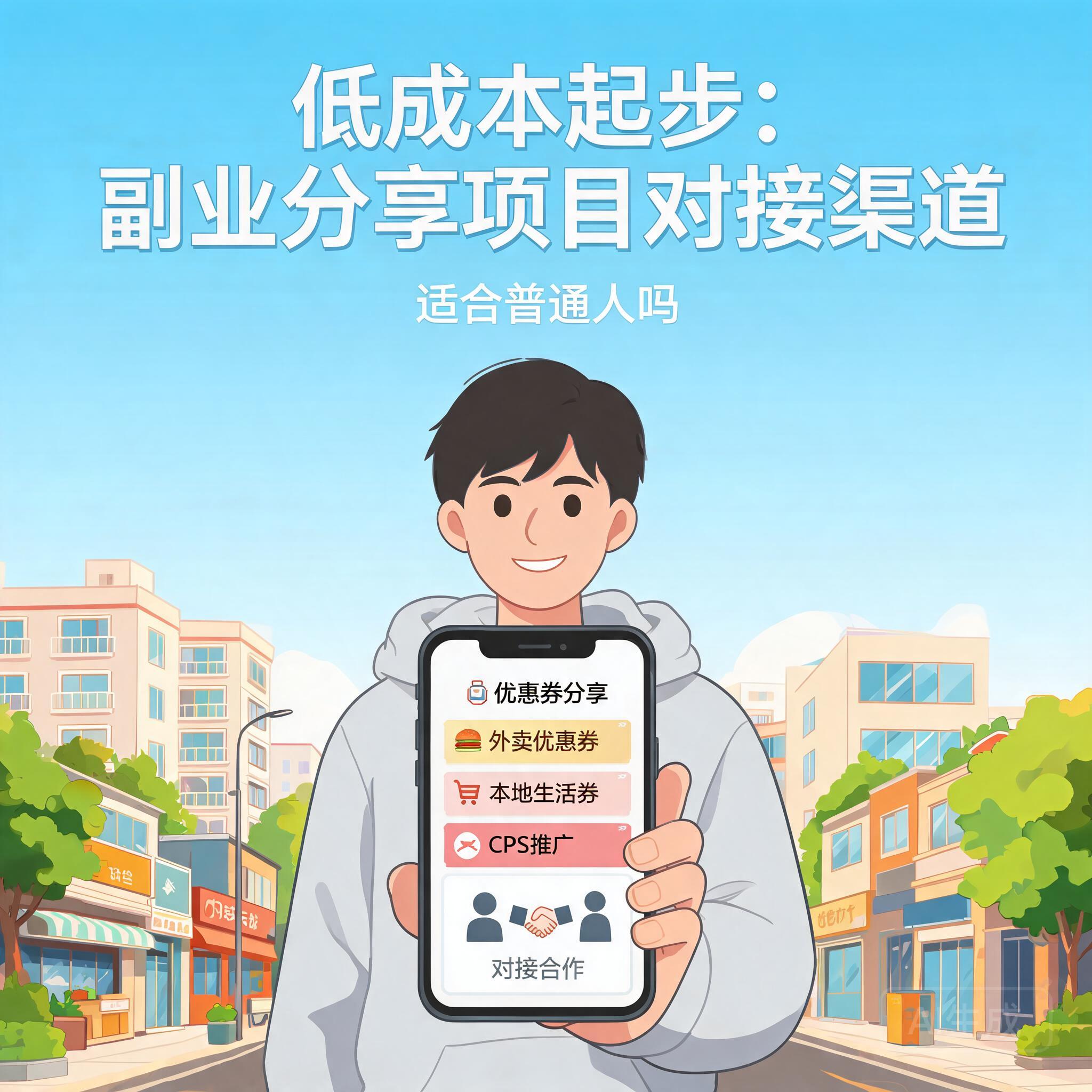 低成本起步：副业分享项目对接渠道适合普通人吗