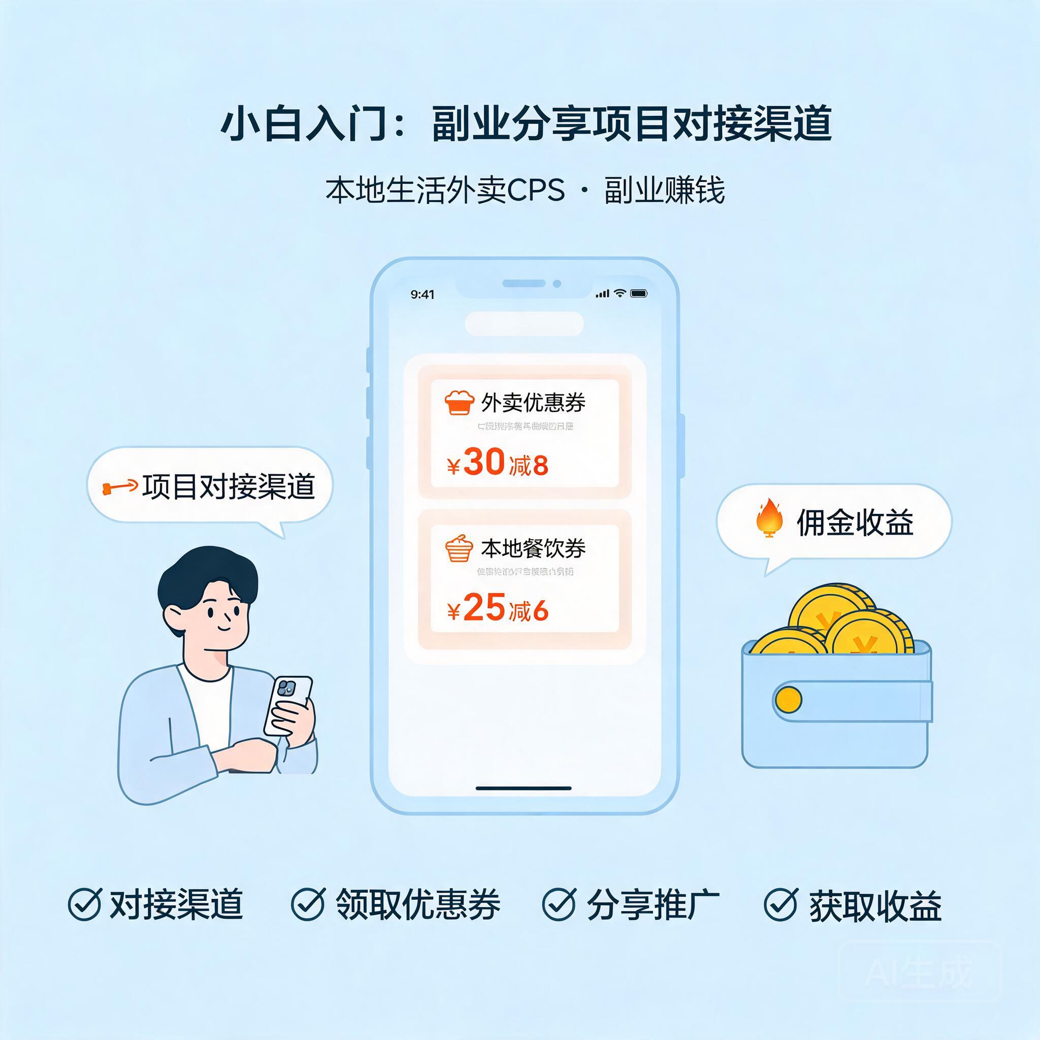 小白入门：副业分享项目对接渠道少走弯路的做法