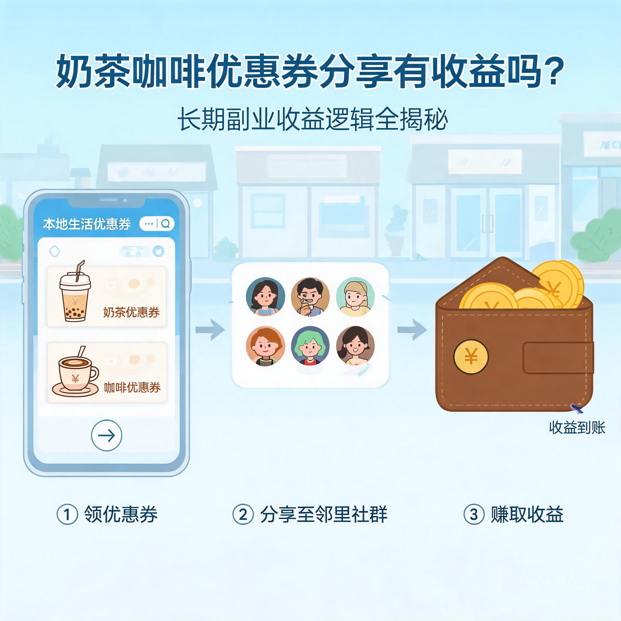 新手复盘：奶茶咖啡优惠券分享有收益吗从准备到出单怎么安排