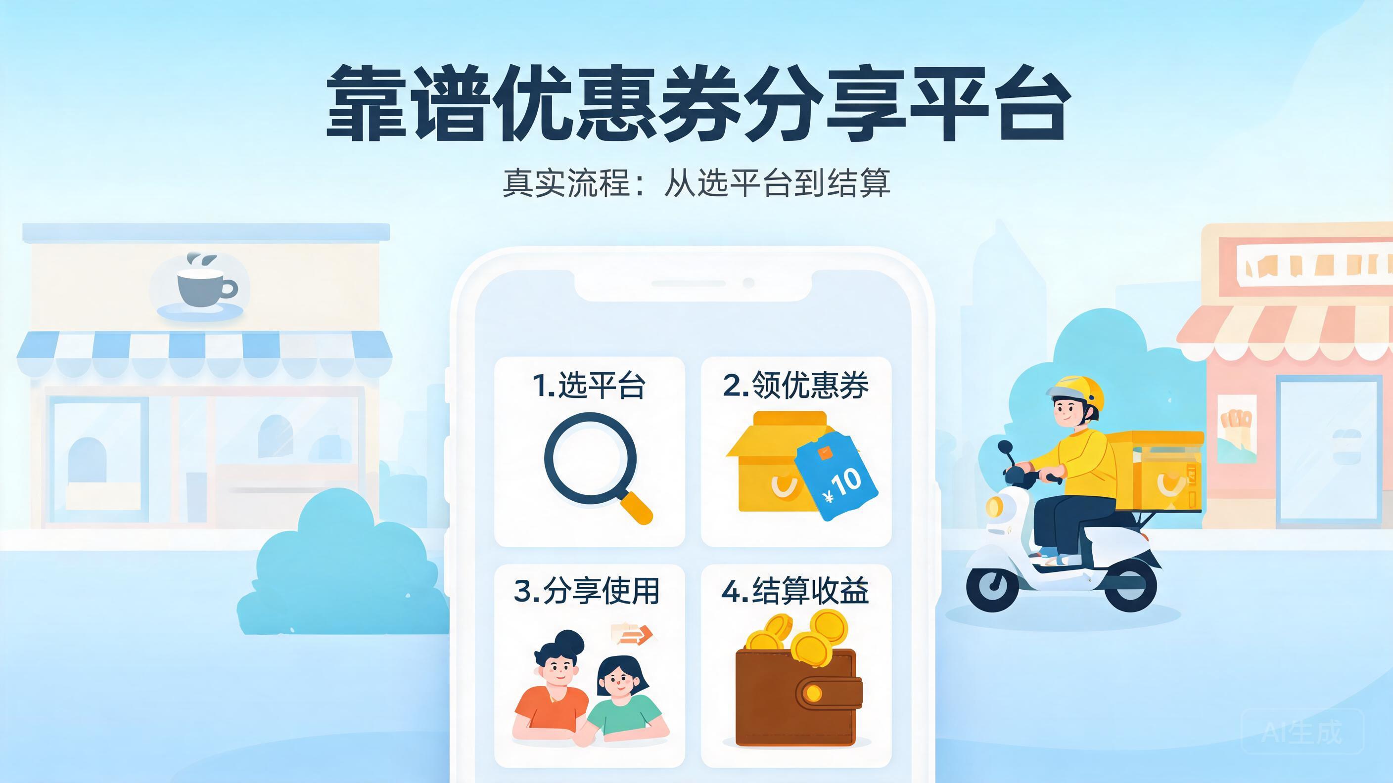 真实流程：靠谱优惠券分享平台从选平台到结算