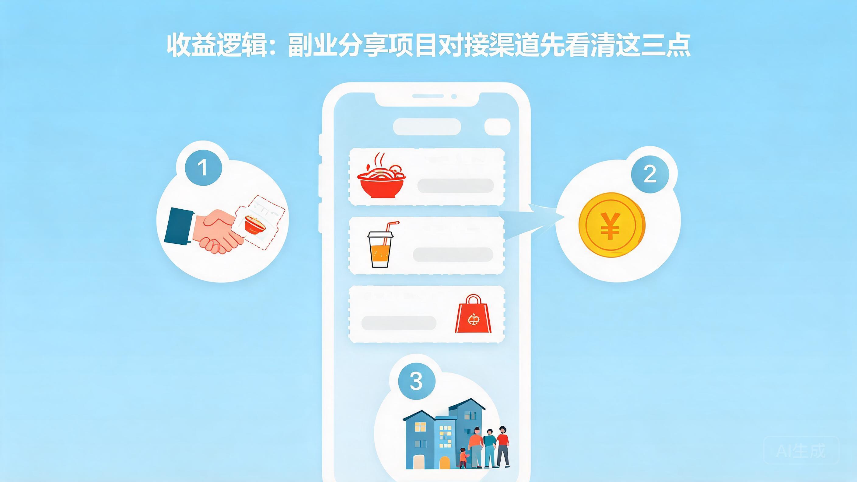 收益逻辑：副业分享项目对接渠道先看清这三点