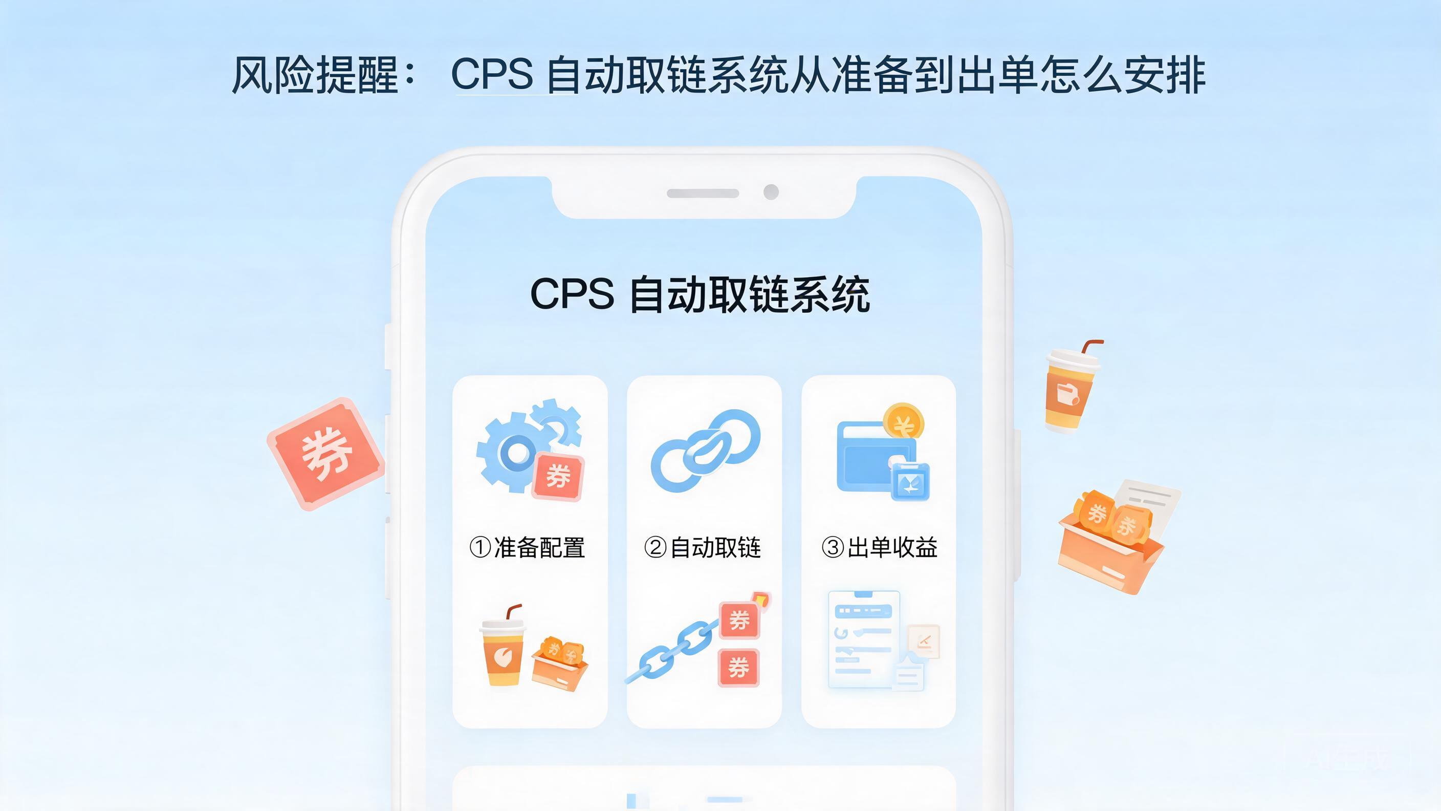 风险提醒：CPS 自动取链系统从准备到出单怎么安排
