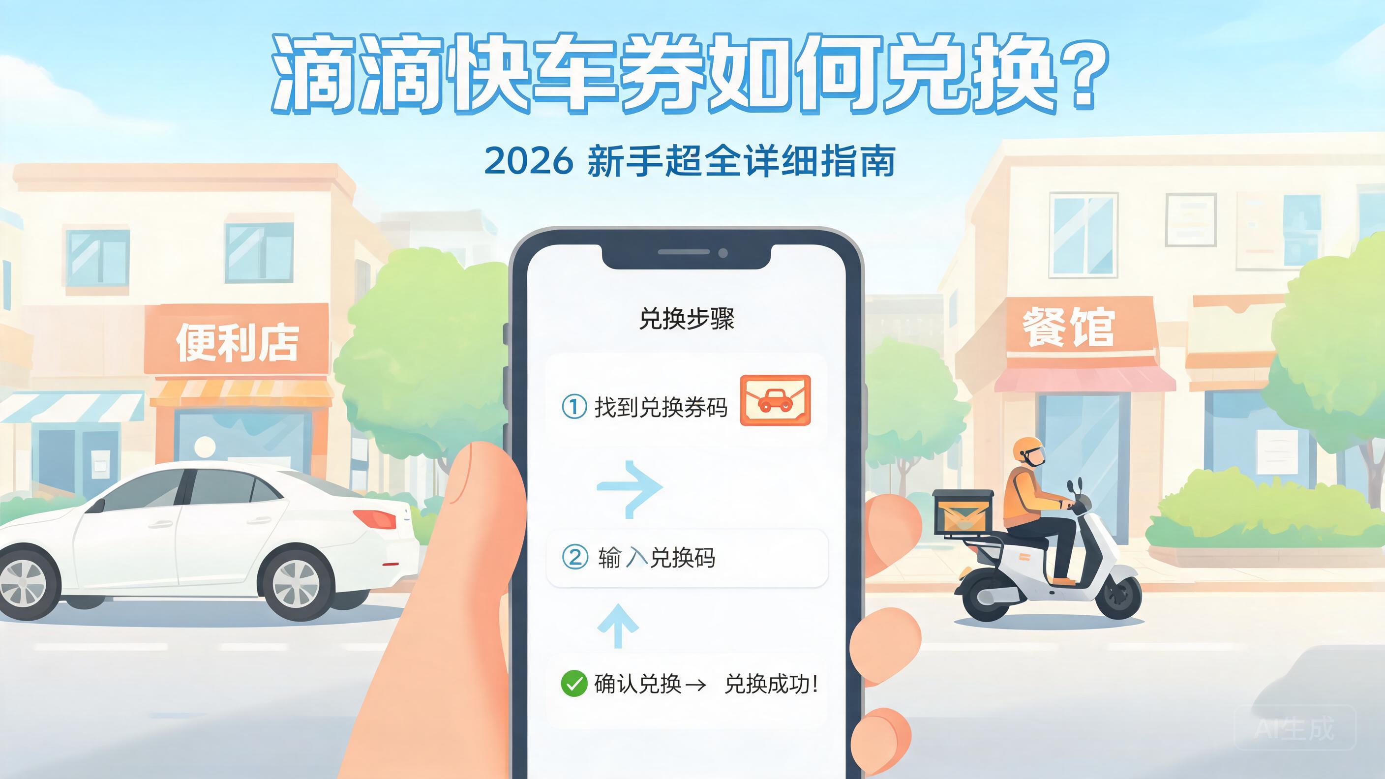 滴滴快车劵如何兑换