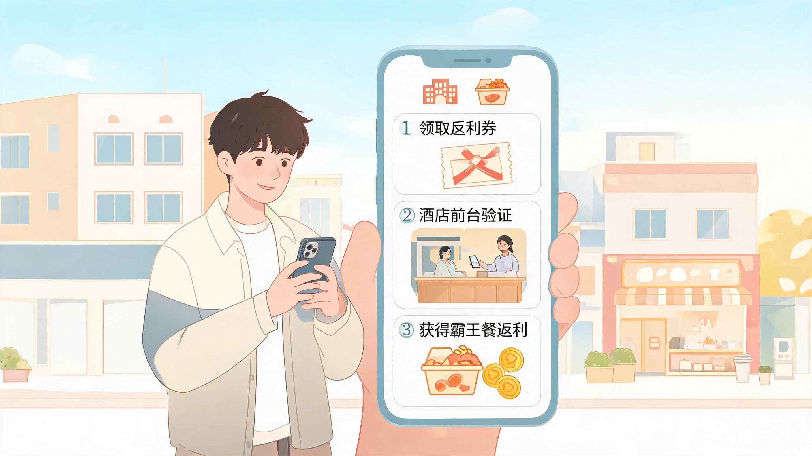 美团酒店前台返利霸王餐怎么使用？返利规则与完整操作流程详解