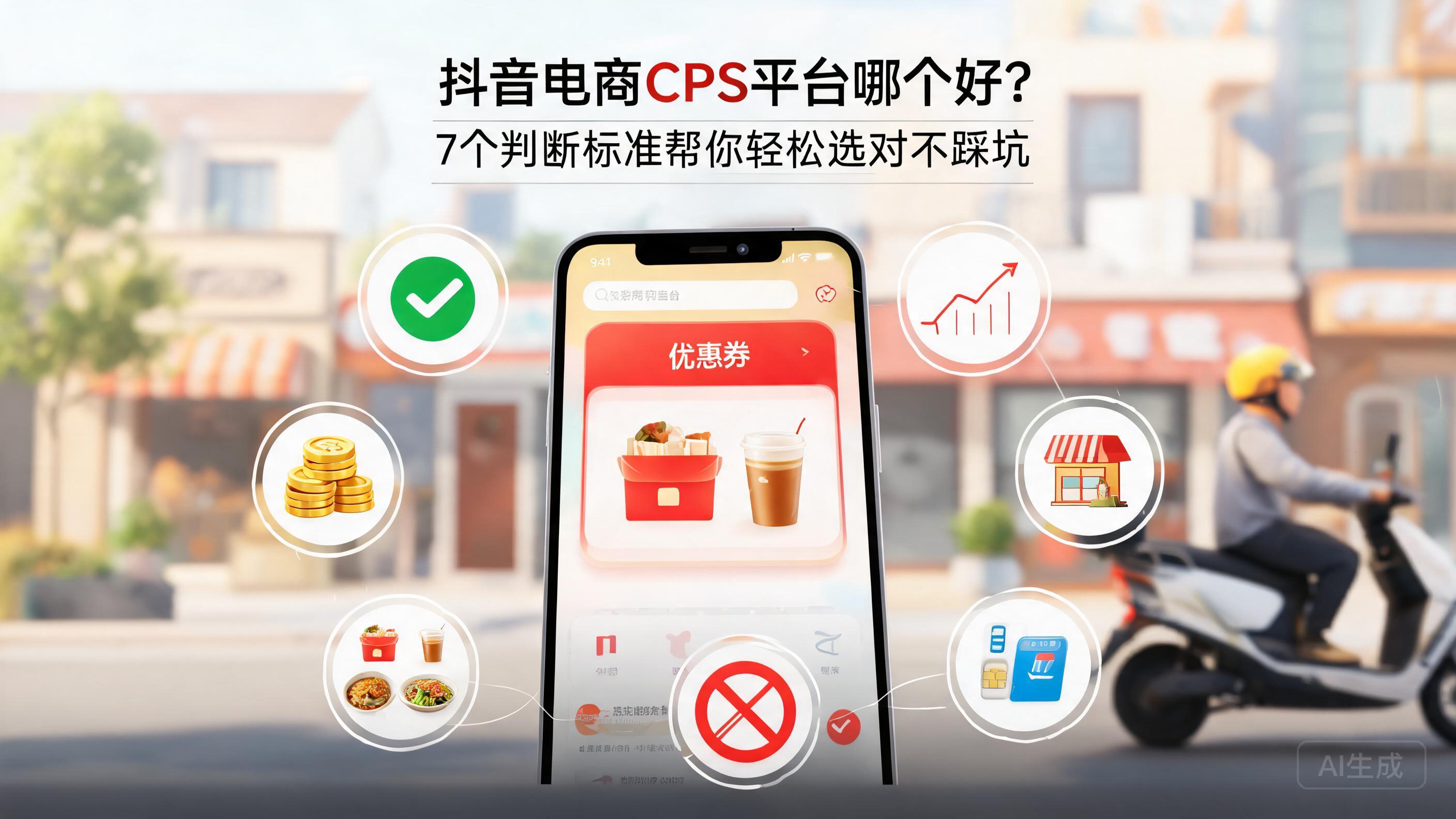 抖音电商cps平台哪个好？7个判断标准帮你轻松选对不踩坑