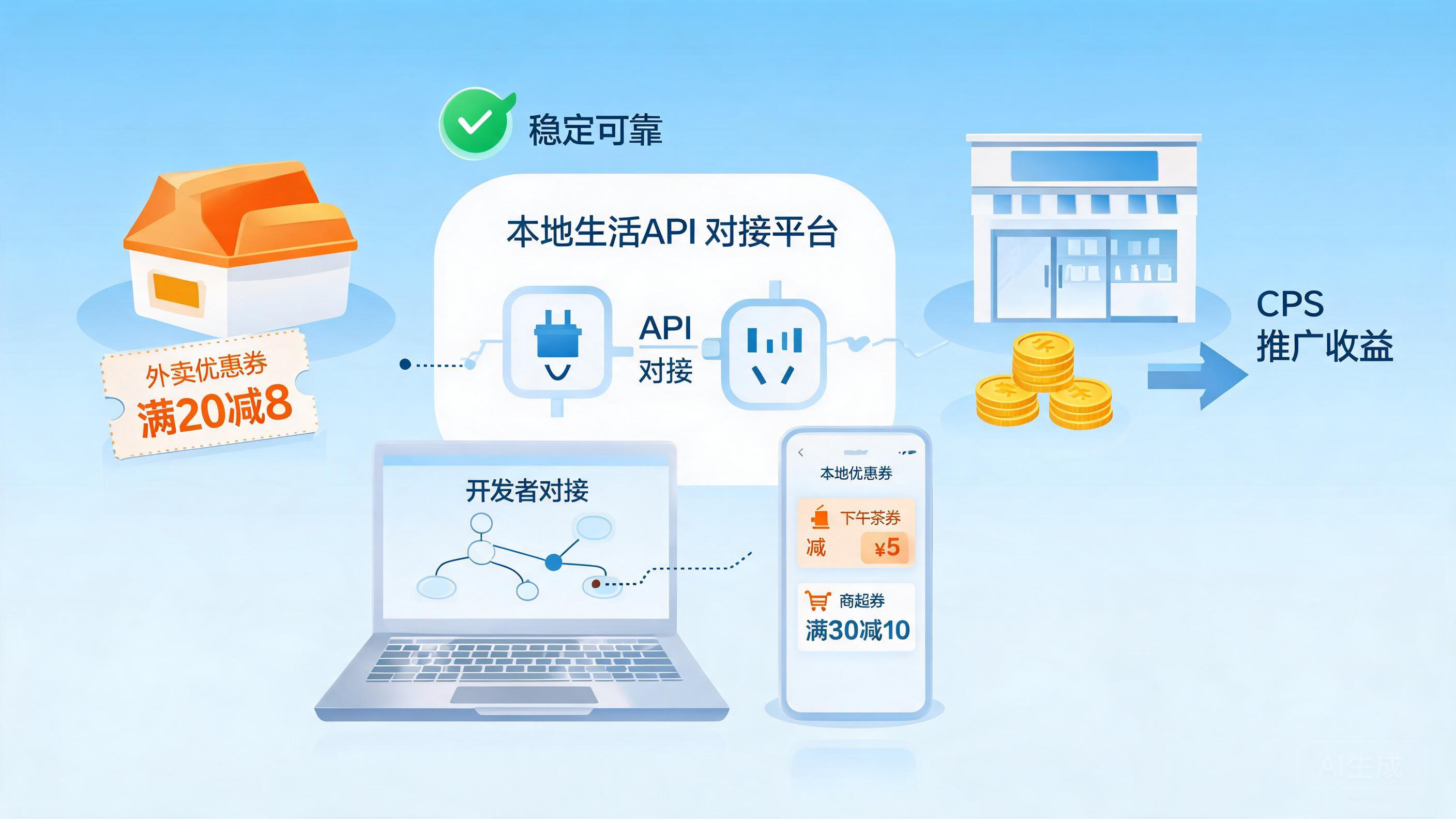 本地生活服务api对接平台怎么选？开发者关注的接口能力与稳定性