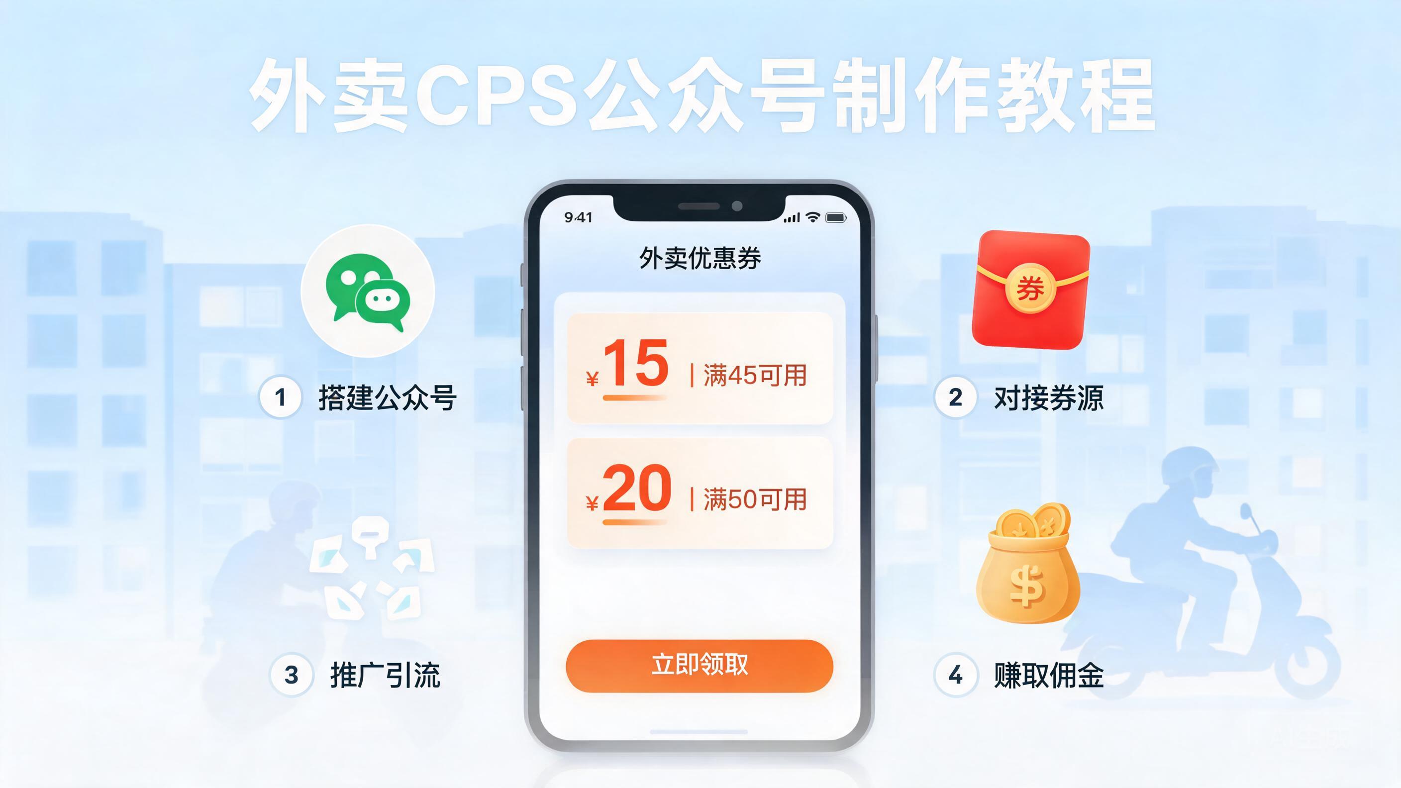 外卖cps公众号制作教程