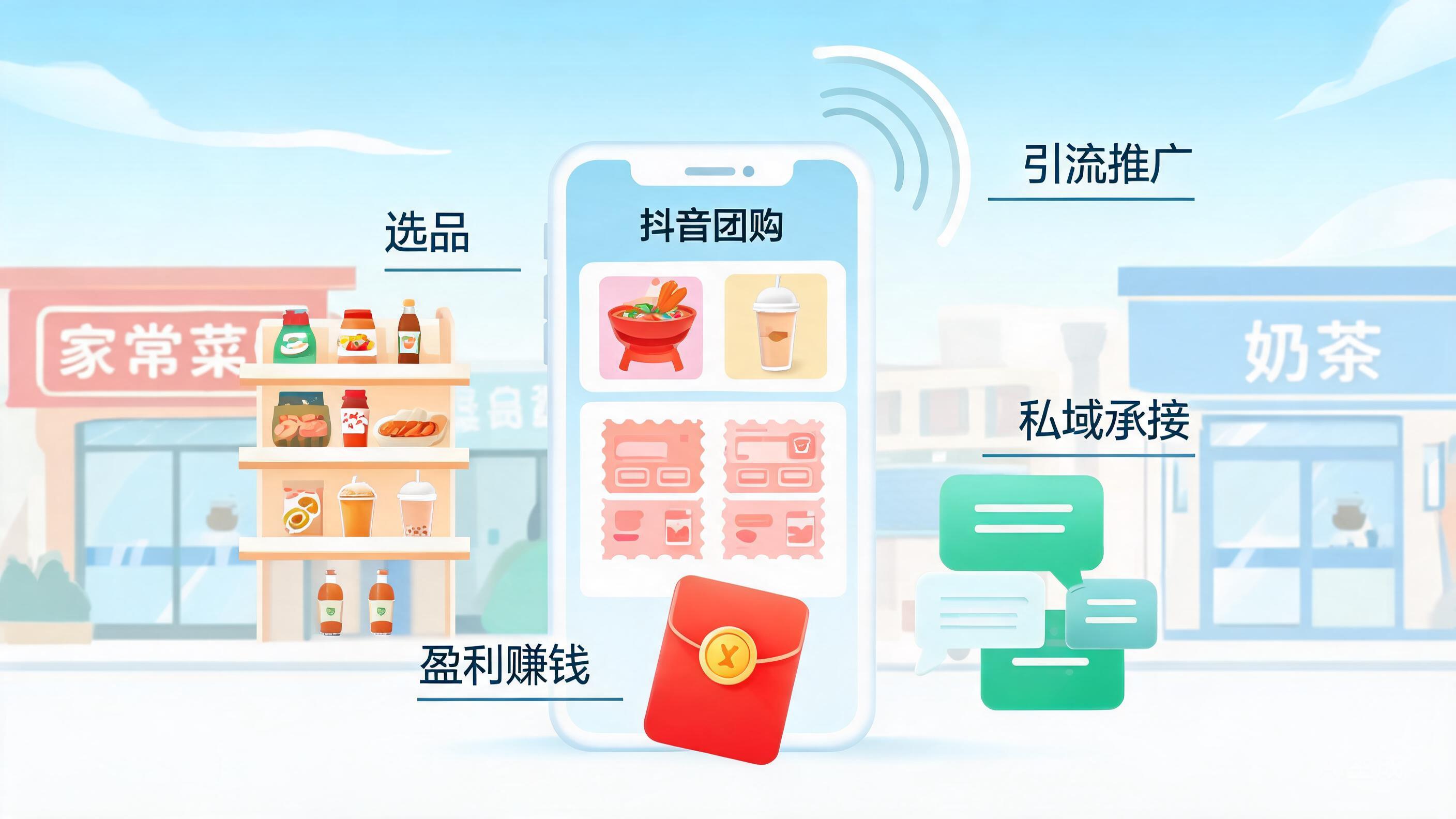 抖音团购怎么快速引流推广赚钱？从选品到私域承接的实操方法
